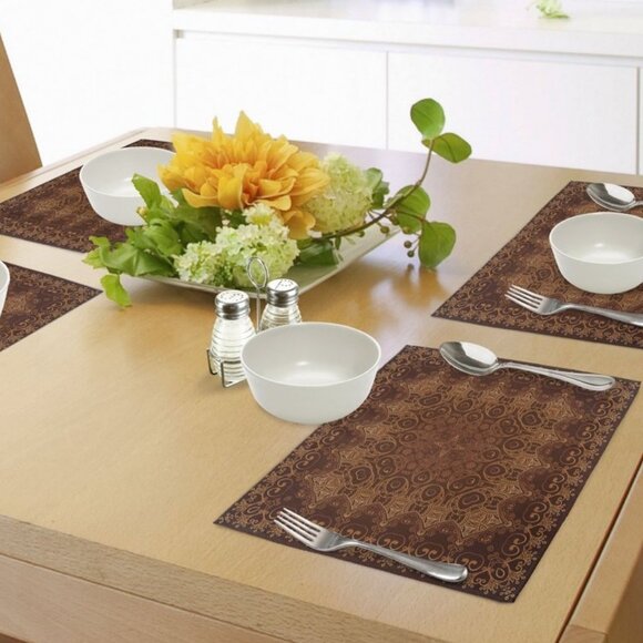 AMBESONNE Persian 4 Pc Placemat Set - Picture 3 of 5